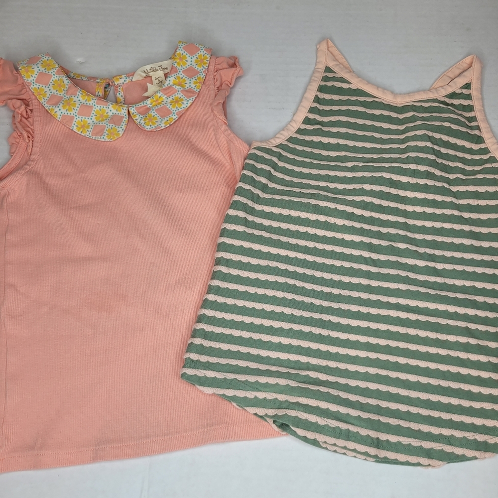 Two Sleeveless Size 6 Matilda Jane Girls Tops